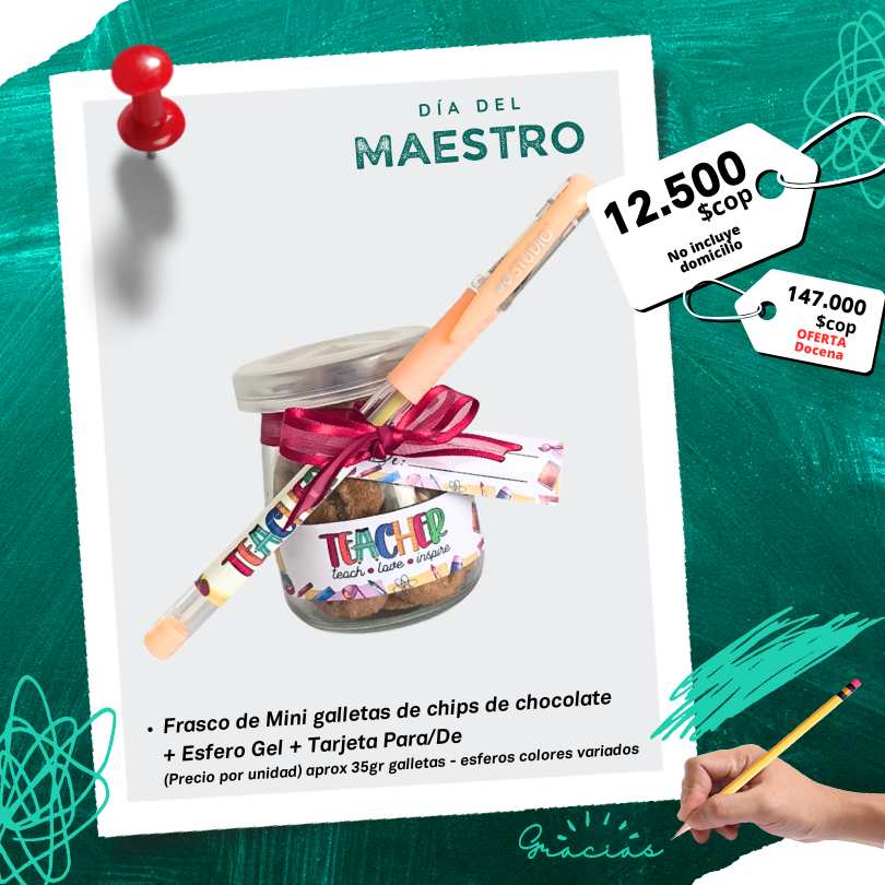 frasco galletas con esfero