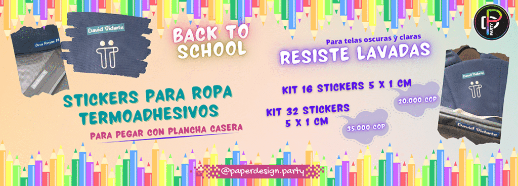 Stickers termoadhesivos personalizados para ropa
